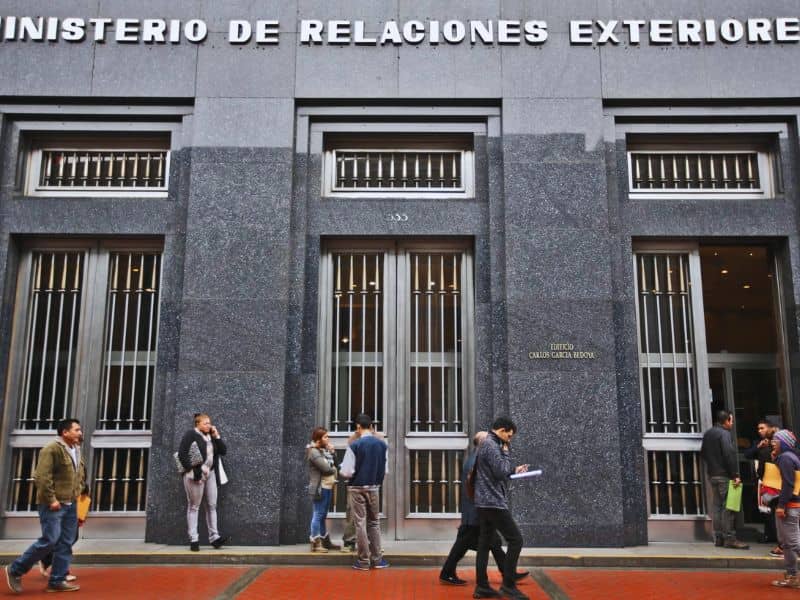 Convocatoria Ministerio de Relaciones Exteriores